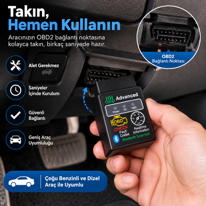 Bluetooth Araç Diagnostik Cihazı