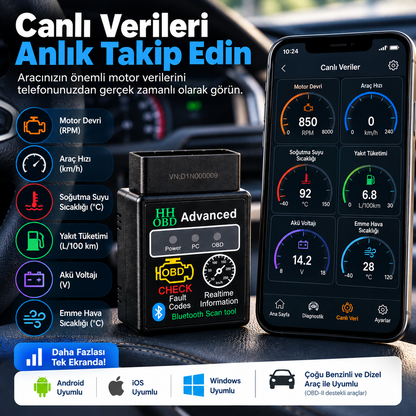 Bluetooth Araç Diagnostik Cihazı